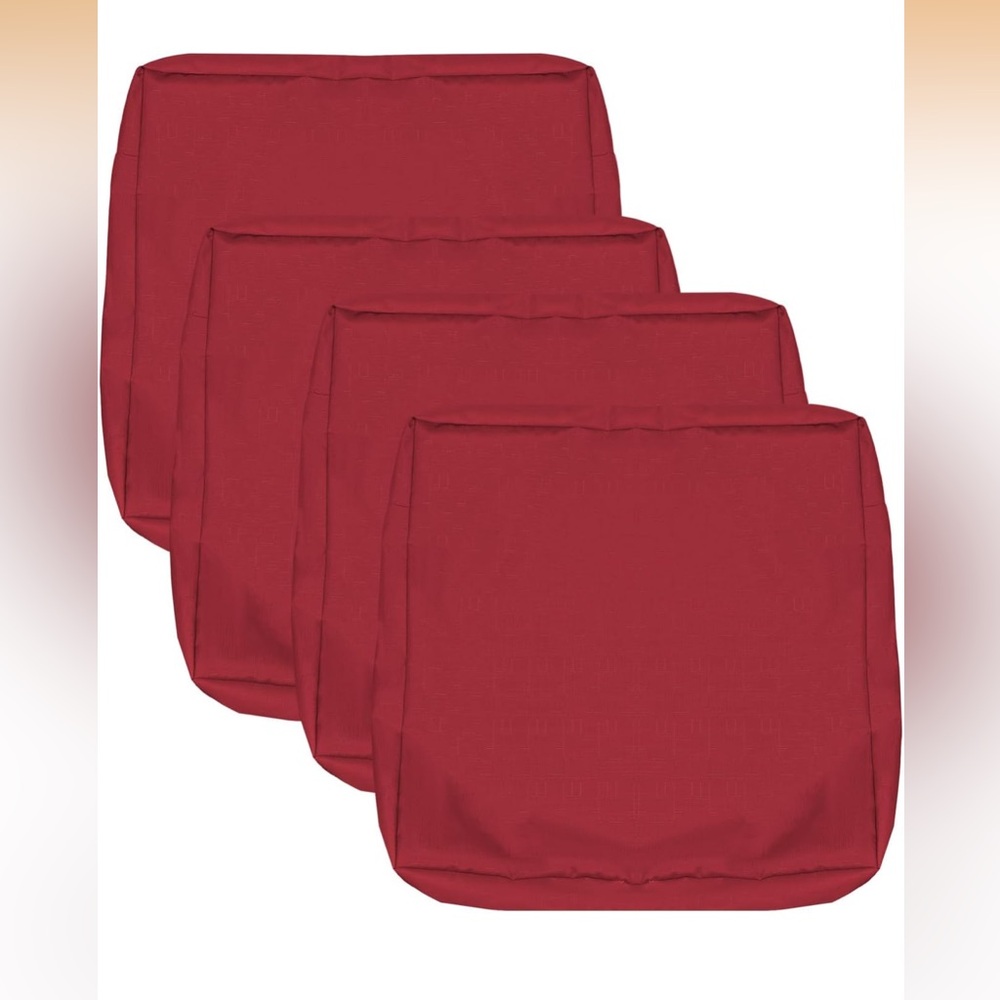 Patio Cushion Covers- 4 Pack.
